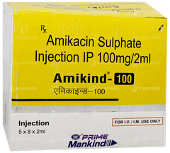Amikind 100 Injection 2ml