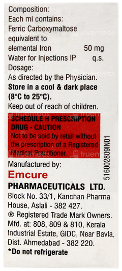 Orofer Fcm 750 Injection 15ml