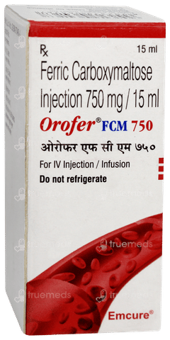 Orofer Fcm 750 Injection 15ml