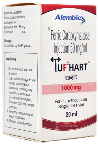 Tufehart 1000Mg Injection 20Ml
