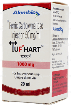 Tufehart 1000Mg Injection 20Ml