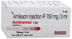 Amikamac 750 Injection 3Ml