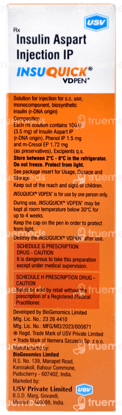 Insuquick Vdpen Injection 3ml