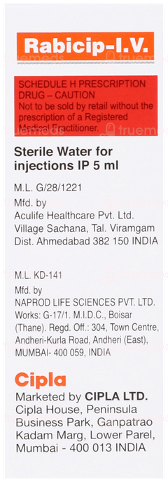 Rabicip Iv Injection 1