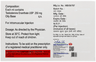 Testonos Depot 250 Injection 1Ml