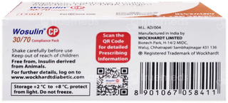Wosulin 30/70 Cp 40Iu Injection 15Ml