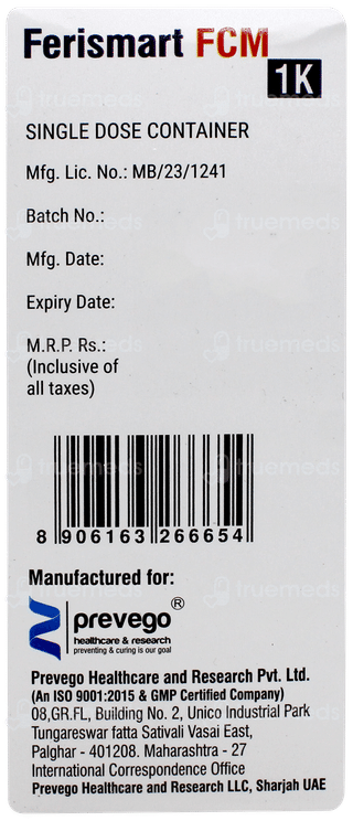 Ferismart Fcm 1k Injection 20ml
