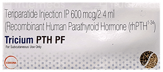 Tricium Pth Pf 1 Pre Filled Pen 2.4Ml With Pen Needles 30