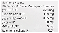 Tricium Pth Pf 1 Pre Filled Pen 2.4Ml With Pen Needles 30