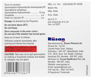 Aposan 10Mg 2Ml Pack Of 5 Injections