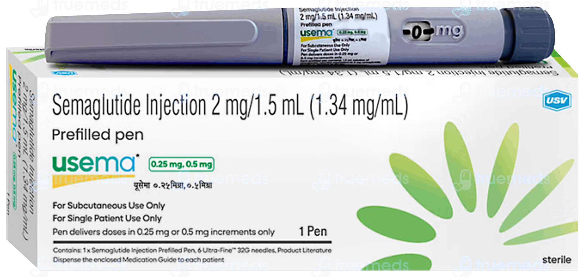 Usema 025mg05mg Prefilled Pen 15 Ml - Uses, Side Effects, Dosage, Price ...