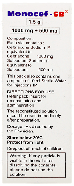 Monocef Sb 1.5Gm Injection 1