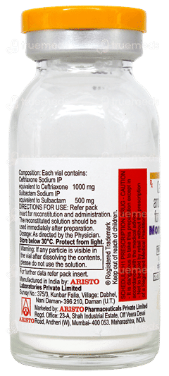 Monocef Sb 1.5Gm Injection 1