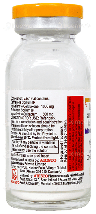 Monocef Sb 1.5Gm Injection 1