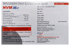Nvm M12 2Ml Pack Of 5 Injections