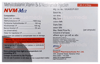 Nvm M12 2Ml Pack Of 5 Injections