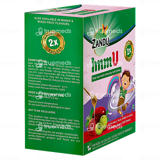 Zandu Immu Tasty Ayurvedic Immunity Soft Chews Strawberry Jelly 60