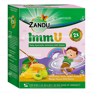 Zandu Immu Tasty Ayurvedic Immunity Soft Chews Mango Jelly 60