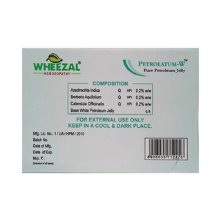Wheezal Petrolatum W Pure Petroleum Jelly 100Gm