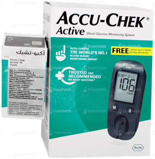 Accu Chek Active Blood Glucose Monitoring System 1 With 10 Test Strips Free