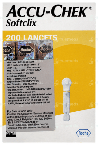 Accu Chek Softclix Lancets 200