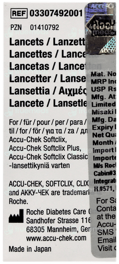 Accu Chek Softclix Lancets 25