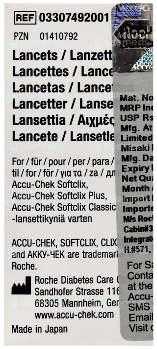 Accu Chek Softclix Lancets 25