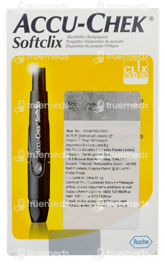 Accu Chek Softclix Lancing Device & 25 Accu Check Softclix Lancets Kit 1