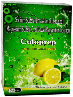 Coloprep Lemon Flavour Bowel Preparation Kit 177Ml Pack Of 2 Solutions Coloprep Lemon Flavour Bowel Preparation Kit 177Ml Pack Of 2 Solutions