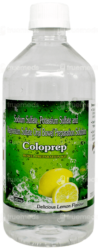 Coloprep Lemon Flavour Bowel Preparation Kit 177Ml Pack Of 2 Solutions