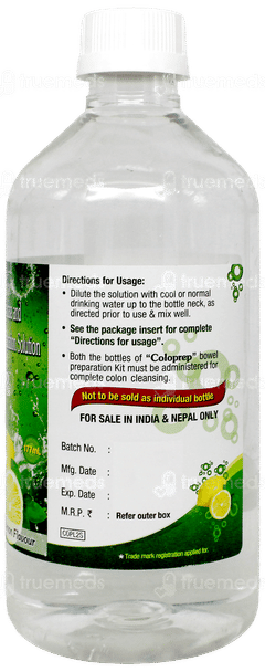Coloprep Lemon Flavour Bowel Preparation Kit 177Ml Pack Of 2 Solutions Coloprep Lemon Flavour Bowel Preparation Kit 177Ml Pack Of 2 Solutions