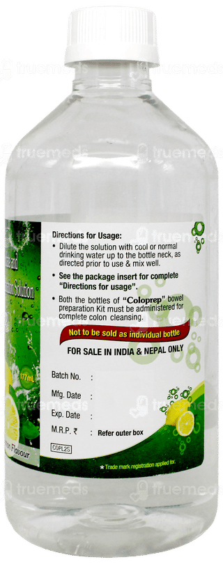 Coloprep Lemon Flavour Bowel Preparation Kit 177Ml Pack Of 2 Solutions