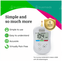 Onetouch Verio Flex Blood Glucose Monitoring System With 10 Test Strips Free Kit 1