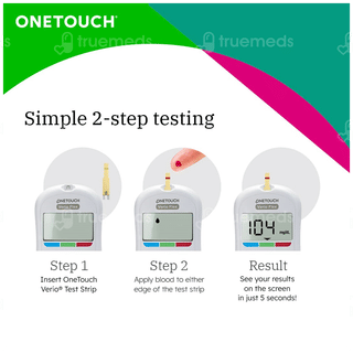 Onetouch Verio Flex Blood Glucose Monitoring System With 10 Test Strips Free Kit 1