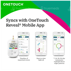 Onetouch Verio Flex Blood Glucose Monitoring System With 10 Test Strips Free Kit 1