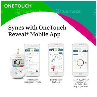 Onetouch Verio Flex Blood Glucose Monitoring System With 10 Test Strips Free Kit 1