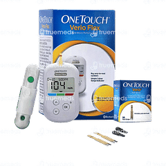 One Touch Verio Flex Glucometer 10 Test Strips Free Kit 1