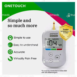 One Touch Verio Flex Glucometer 10 Test Strips Free Kit 1