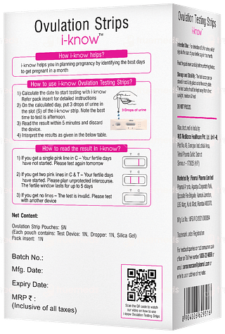 I Know Ovulation Strip 5 Kit 1