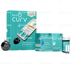 Beato Curv Glucometer Kit With 50 Strips & 50 Lancets 1