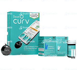 Beato Curv Glucometer Kit With 50 Strips & 50 Lancets 1