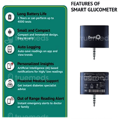 Beato Smart Glucometer Kit With 20 Strips & 20 Lancets 1