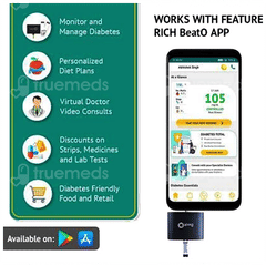 Beato Smart Glucometer Kit With 20 Strips & 20 Lancets 1