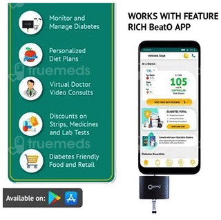 Beato Smart Glucometer Kit With 20 Strips & 20 Lancets 1