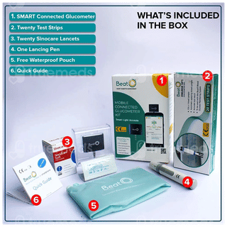Beato Smart Glucometer Kit With 20 Strips & 20 Lancets 1