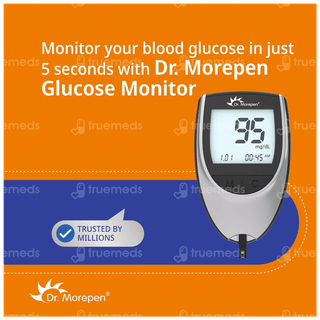 Dr Morepen Gluco One Bg 03 Blood Glucose Monitoring System 1 With 25 Blood Glucose Test Strips
