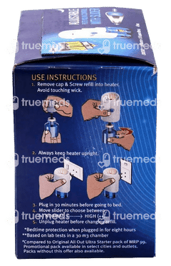 All Out Ultra Power + Slider Mosquito Repellent Machine With Refill 45ml