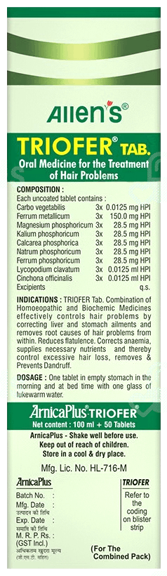 Allens Arnica Plus With Triofer Tablet Kit 1