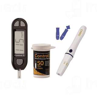 Control D Blood Glucose Monitor With 100 Strip Kit 1