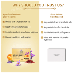 Ayouthveda Golden Glow Facial Kit 1